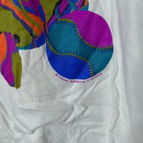 VTG 1994 Baseball Art T Shirt USA Large - Picture 3 of 4